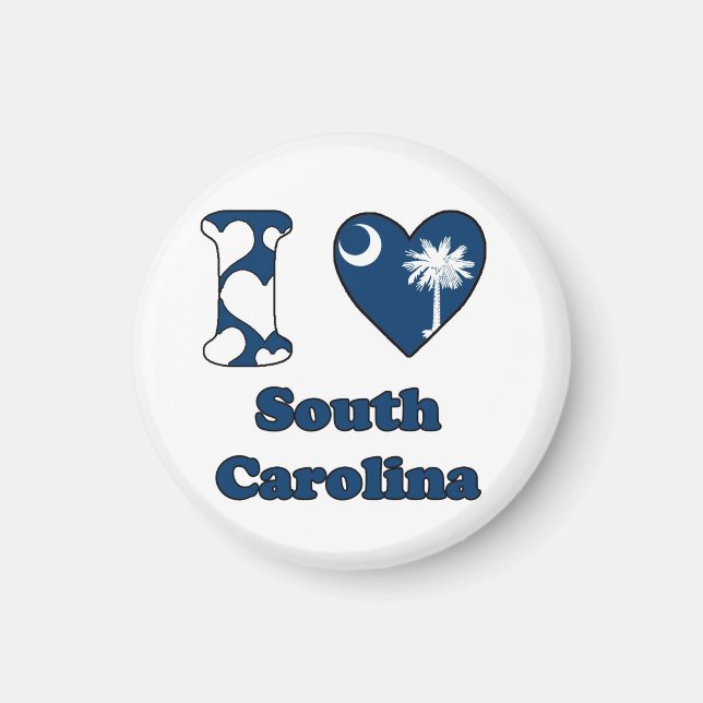 I kärlek South Carolina Magnet (Framsidan)