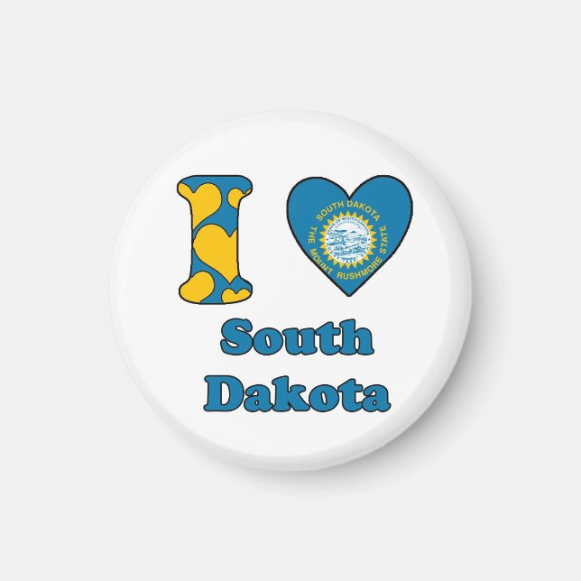 I kärlek South Dakota Magnet (Framsidan)