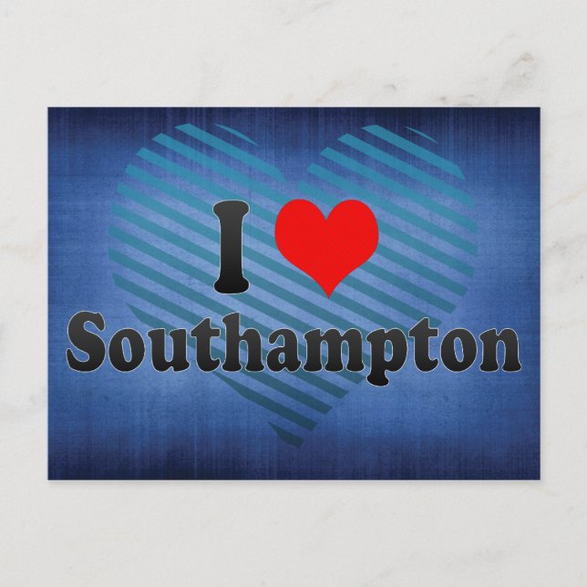 I Kärlek Southampton, Förenade kungariket Vykort (Framsida)