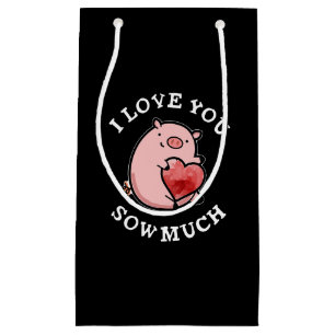 I Kärlek Sow You Sow Mow Mow Gris Pun Mörk BG