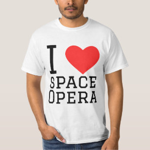 I kärlek space opera t shirt
