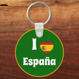 I kärlek Spanien och spanska hjärtat - resa/sport Nyckelring