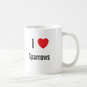 I kärlek Sparrows Kaffemugg
