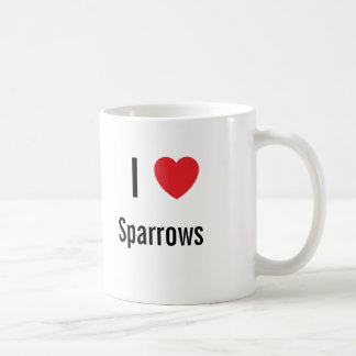 I kärlek Sparrows Kaffemugg