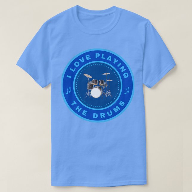 I kärlek spelar Drums (2) T Shirt (Design framsida)