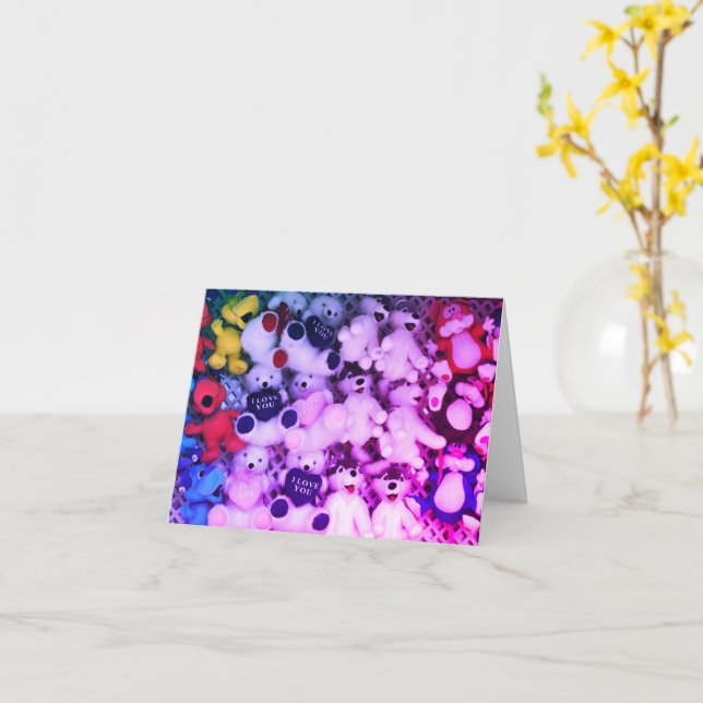 I Kärlek spelar du ett tomt anteckningskort (Gul blomma)