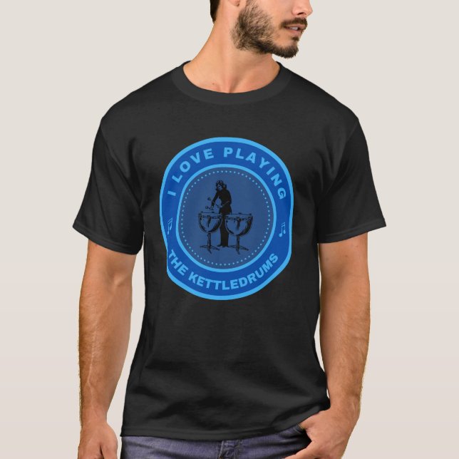 I kärlek spelar Kettledrums T Shirt (Framsida)