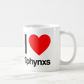 i kärlek-sphynxs kaffemugg