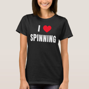 I kärlek Spinning Class Indoor Cycling Workout Sta T Shirt