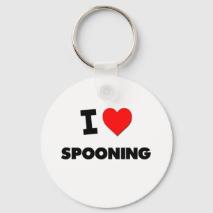 I kärlek Spooning Nyckelring
