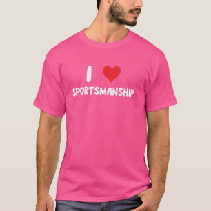 I Kärlek Sportsmanship - Coach Tränar Baseball Sof T Shirt