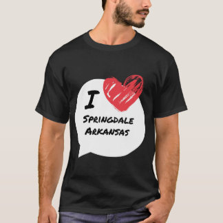 I kärlek Springdale Arkansas Oversized T Shirt