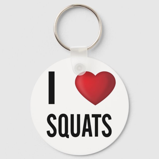 I kärlek squats nyckelring (Framsida)