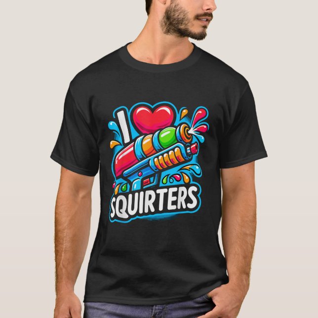I Kärlek Squirters Summer T Shirt (Framsida)