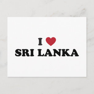 I Kärlek Sri Lanka Vykort