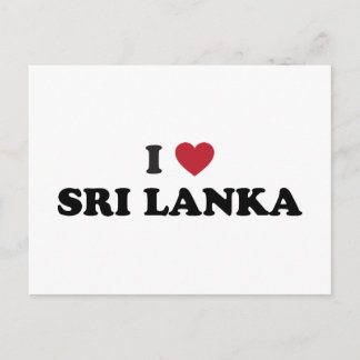 I Kärlek Sri Lanka Vykort