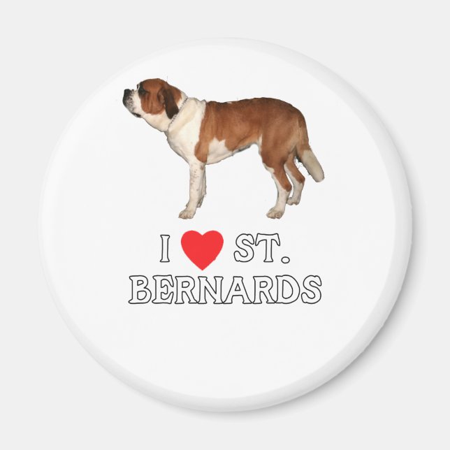I Kärlek St. Bernards Magnet (Framsidan)
