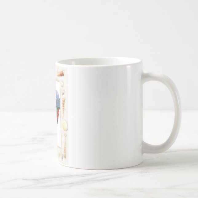 I kärlek St. Maarten Snäckors Heart -.Celeste Shef Kaffemugg (Höger)