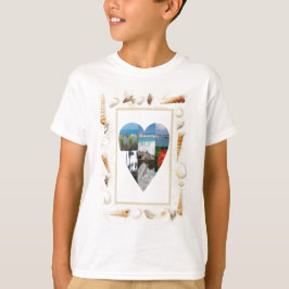 I kärlek St. Maarten Snäckors Heart -.Celeste Shef T Shirt
