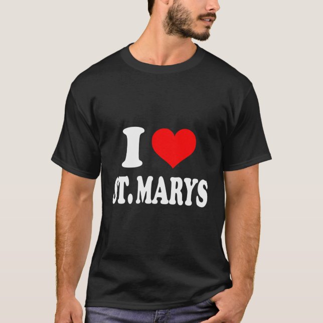 I Kärlek St Marys T Shirt (Framsida)