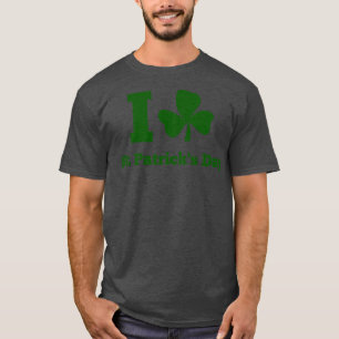 I KÄRLEK ST PATRICK DAY grönt T Shirt