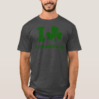 I KÄRLEK ST PATRICK DAY grönt T Shirt