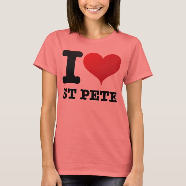 I Kärlek St Pete #3 - Design 02 Tee Shirt (Framsida)