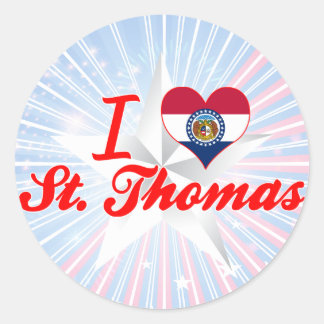 I Kärlek St. Thomas, Missouri Runt Klistermärke