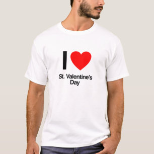 i kärlek st. valentins dag t-shirt