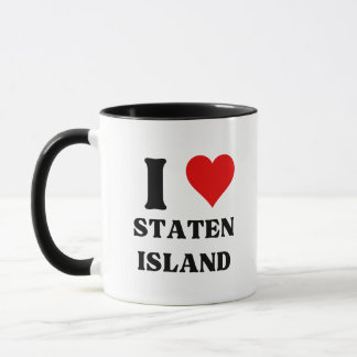 I Kärlek Staten Island Heart Meme Funny Mugg