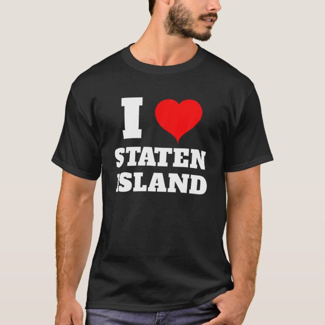 I Kärlek Staten Island T Shirt (Framsida)