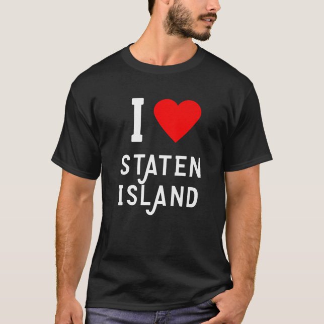 I Kärlek Staten Island T Shirt (Framsida)