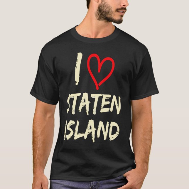 I Kärlek Staten Island T Shirt (Framsida)