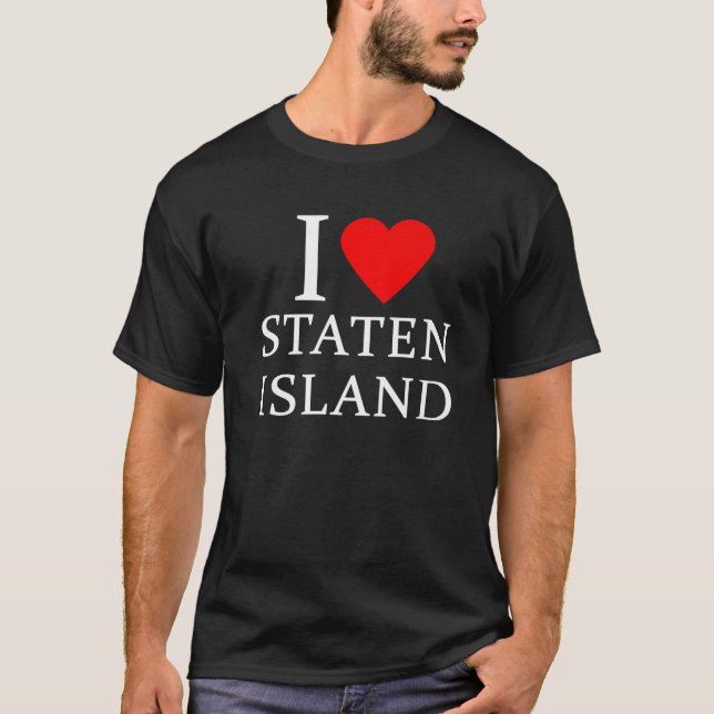 I Kärlek Staten Island T Shirt (Framsida)