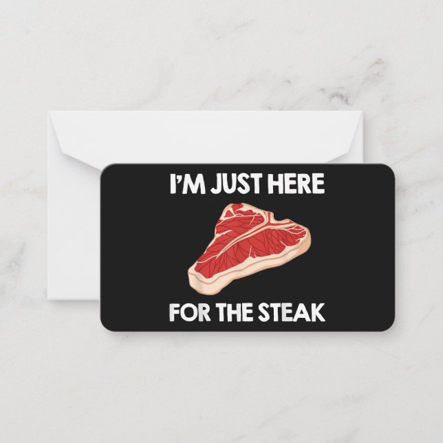 I Kärlek Steak Gift Ribeye House Anteckningskort (Framsida)