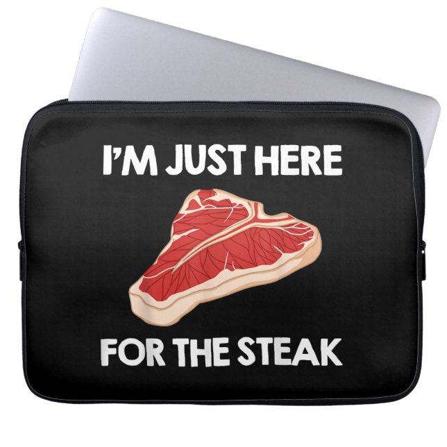 I Kärlek Steak Gift Ribeye House Laptop Fodral (Framsidan)