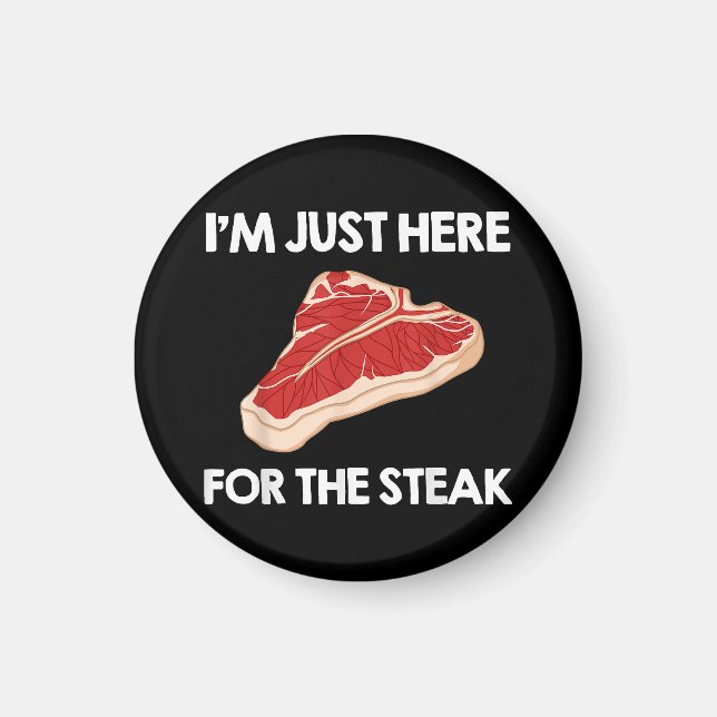 I Kärlek Steak Gift Ribeye House Magnet (Framsidan)