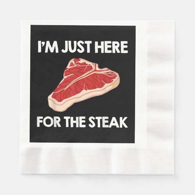 I Kärlek Steak Gift Ribeye House Pappersservett (Framsidan)