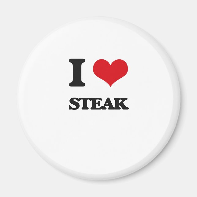 I Kärlek Steak Magnet (Framsidan)