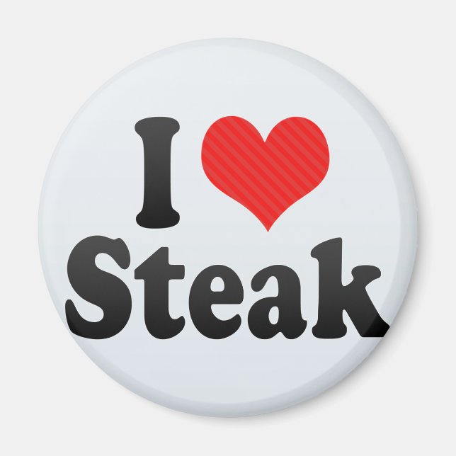 I Kärlek Steak Magnet (Framsidan)