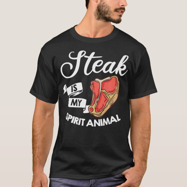 I Kärlek Steak Ribeye House Premium T Shirt (Framsida)