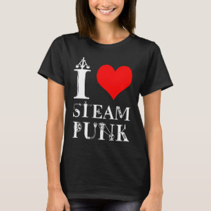I Kärlek Steampunk lustig elegant T Shirt