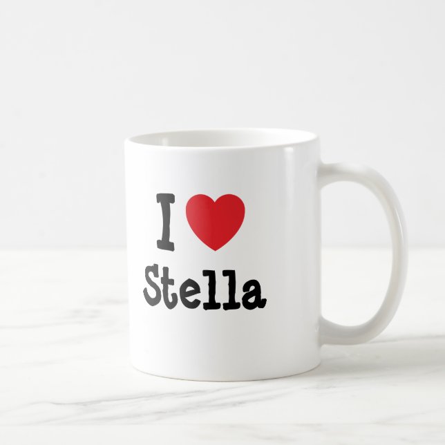 I kärlek Stella hjärta T-Shirt Kaffemugg (Höger)
