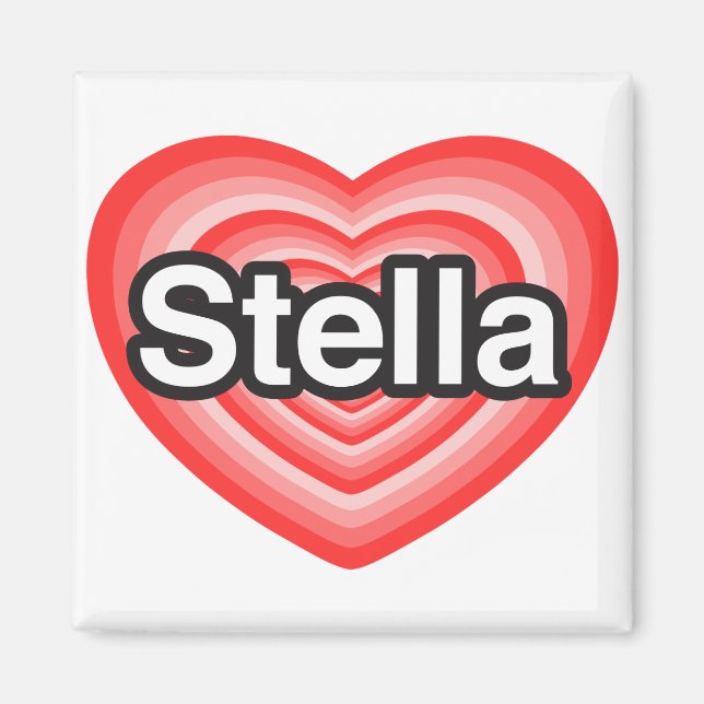 I kärlek Stella. Jag kärlek du Stella. Hjärta Magnet (Framsidan)