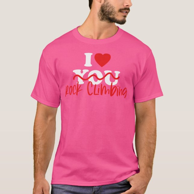 I Kärlek Sten klättring T Shirt (Framsida)