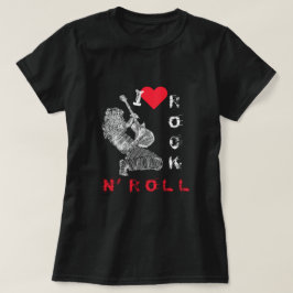 I Kärlek Sten N'Roll - Guitar Player - Sten N'Roll T Shirt