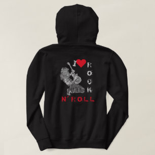 I Kärlek Sten N'Roll - Guitar Player - Sten Party Hoodie