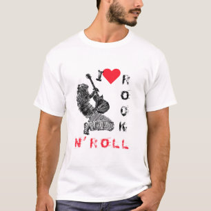 I Kärlek Sten N'Roll - Guitar Player - Sten Party T Shirt