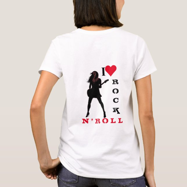 I Kärlek Sten N'Roll - Sten N'Roll Girl T Shirt (Baksida)