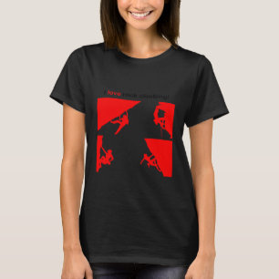 I kärlek sten som klättrar i fantastisk sten t shirt
